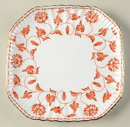Colonel Red Square Luncheon Plate