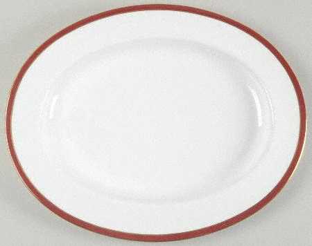 Consul Crimson 15" Oval Serving Platter