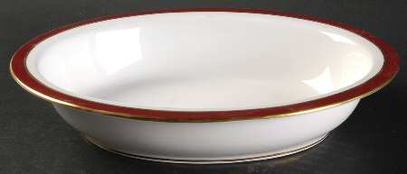 Consul Crimson 9" Oval Vegetable Bowl