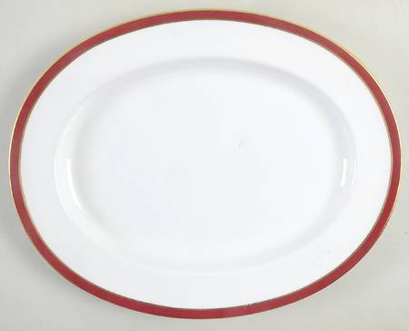 Consul Crimson 13" Oval Serving Platter