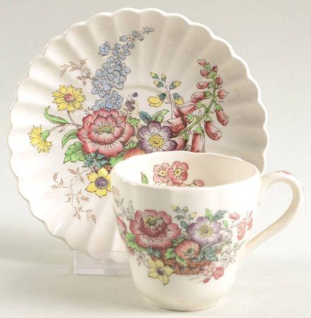 Constable Flat Demitasse Cup & Saucer Set