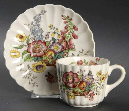 Constable Flat Cup & Saucer Set