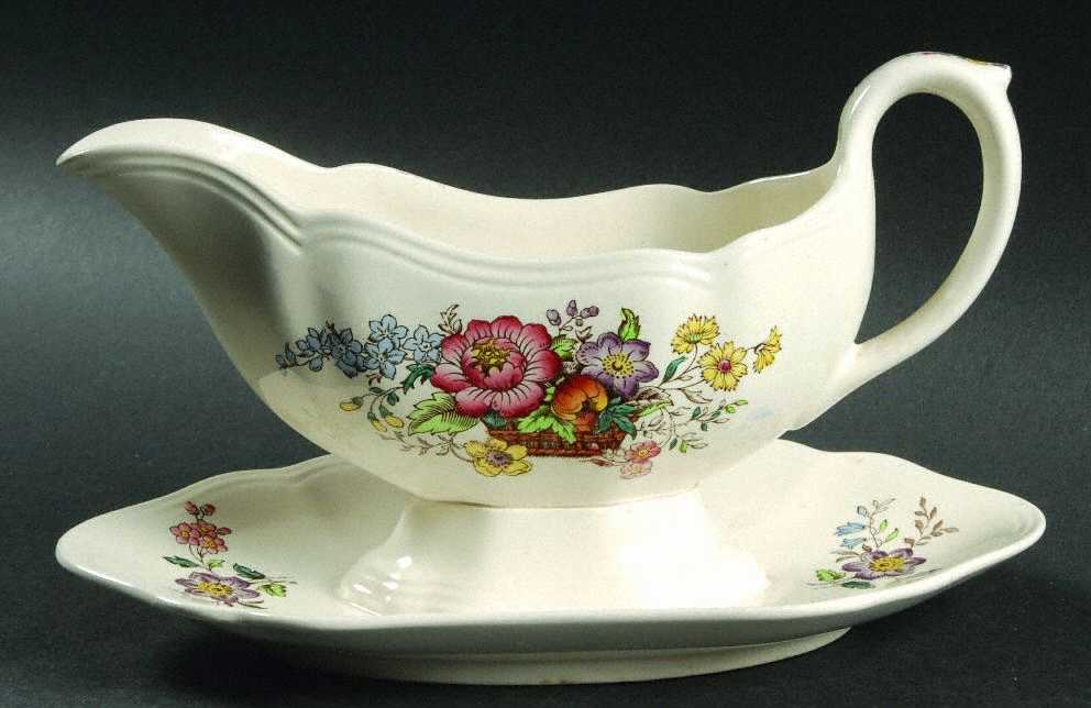 Constable Gravy Boat with Attached Underplate