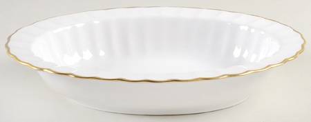 Corinth (Gold Trim) 9" Oval Vegetable Bowl