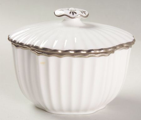 Corinth (PlatinumTrim) Sugar Bowl & Lid