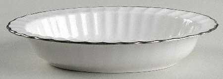 Corinth (PlatinumTrim) 9" Oval Vegetable Bowl