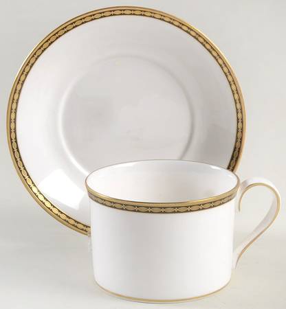 Coronet Flat Cup & Saucer Set