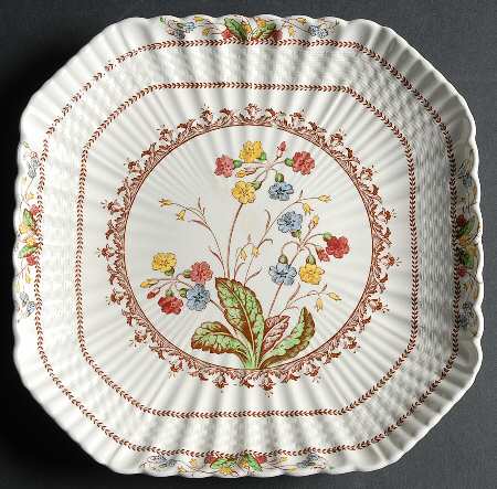 Cowslip Square Cake Plate