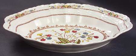 Cowslip 10" Shallow Oval Bowl