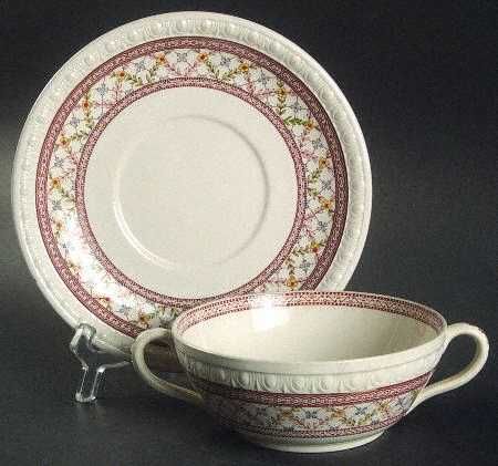 Cynthia Flat Cream Soup Bowl & Saucer Set