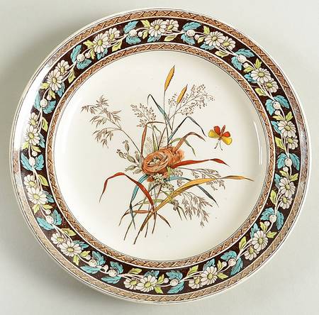 Daisy (Brown-Multicolor) Salad Plate