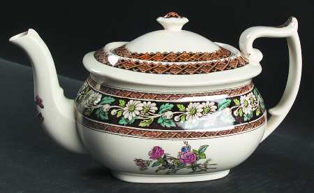 Daisy (Brown-Multicolor) Teapot & Lid