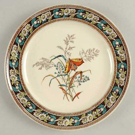 Daisy (Brown-Multicolor) Luncheon Plate
