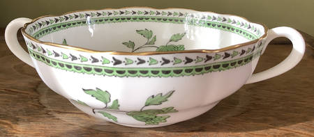 Darlington Apple Green Footed Cream Soup Bowl