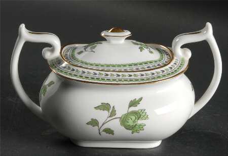 Darlington Apple Green Sugar Bowl & Lid