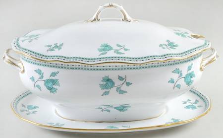 Darlington Green (Teal) Tureen & Lid w/Underplate