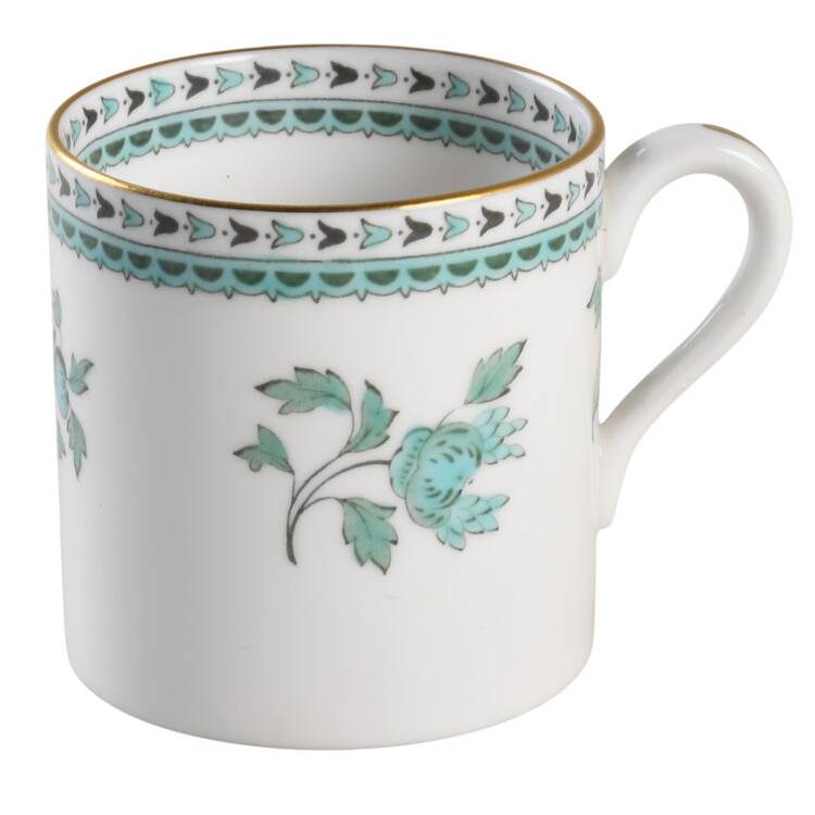 Darlington Green (Teal) Flat Demitasse Cup