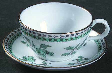 Darlington Green (Teal) Flat Toy Cup and Saucer Set
