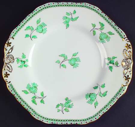 Darlington Green (Teal) Cake Plate