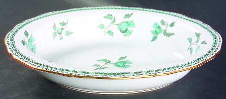 Darlington Green (Teal) 10" Oval Vegetable Bowl