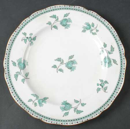 Darlington Green (Teal) Luncheon Plate