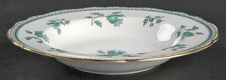 Darlington Green (Teal) Large Rim Soup Bowl
