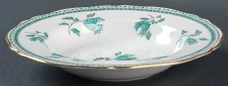 Darlington Green (Teal) Rim Soup Bowl
