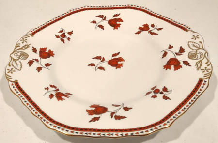 Darlington Orange Octagonal Cake Plate