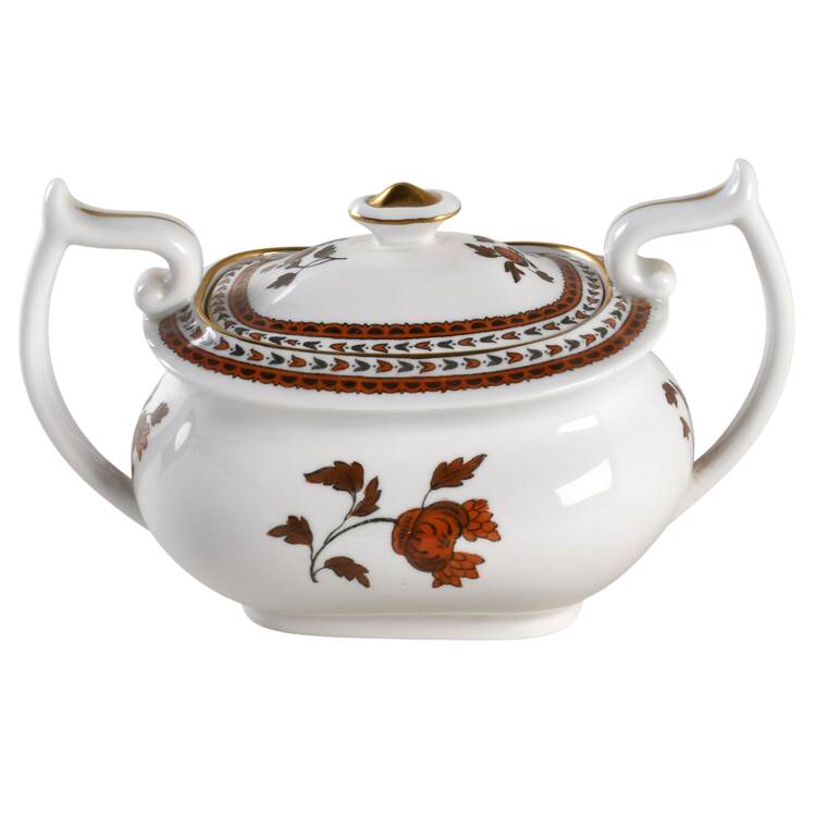 Darlington Orange Sugar Bowl & Lid