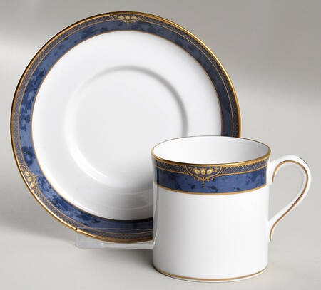 Dauphin Flat Demitasse Cup & Saucer Set