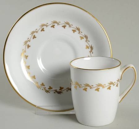 Delphi Flat Demitasse Cup & Saucer Set