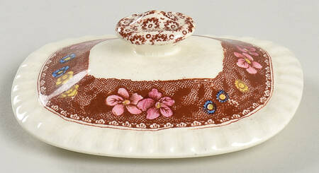 Delft Lid for Sugar Bowl