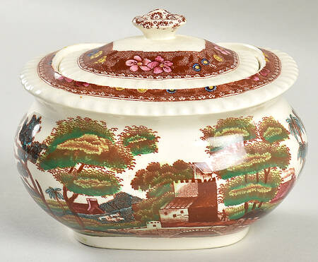 Delft Sugar Bowl & Lid