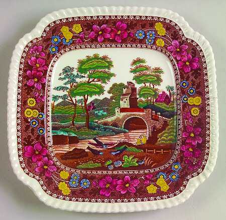 Delft Square Salad Plate