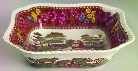 Delft 9" Square Vegetable Bowl