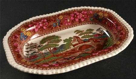 Delft 9" Oval Vegetable Bowl