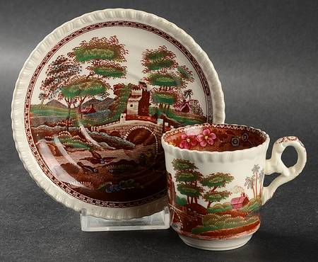 Delft Flat Demitasse Cup & Saucer Set