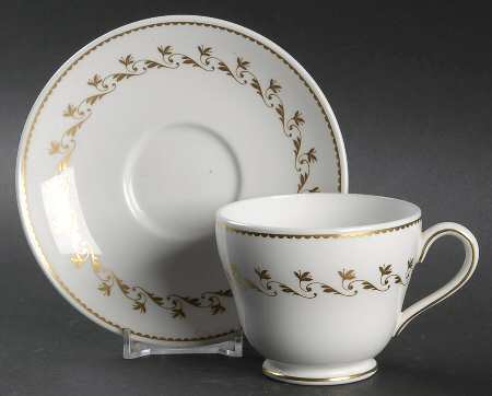 Diana Footed Cup & Saucer Set