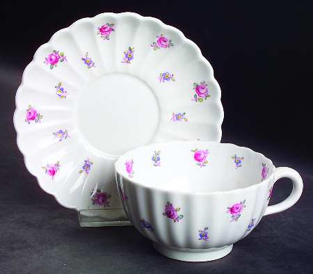 Dimity Footed Cup & Saucer Set by Spode