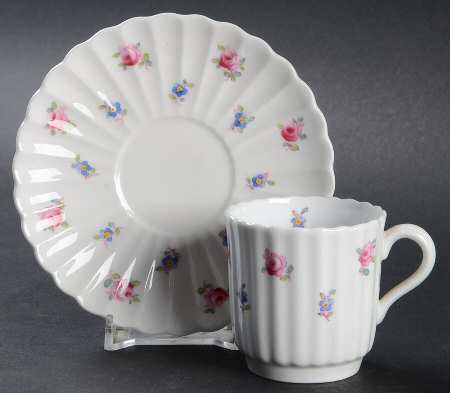 Dimity Flat Demitasse Cup & Saucer Set