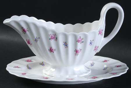 Dimity Gravy Boat & Underplate by Spode