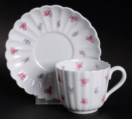 Dimity Flat Cup & Saucer Set by Spode