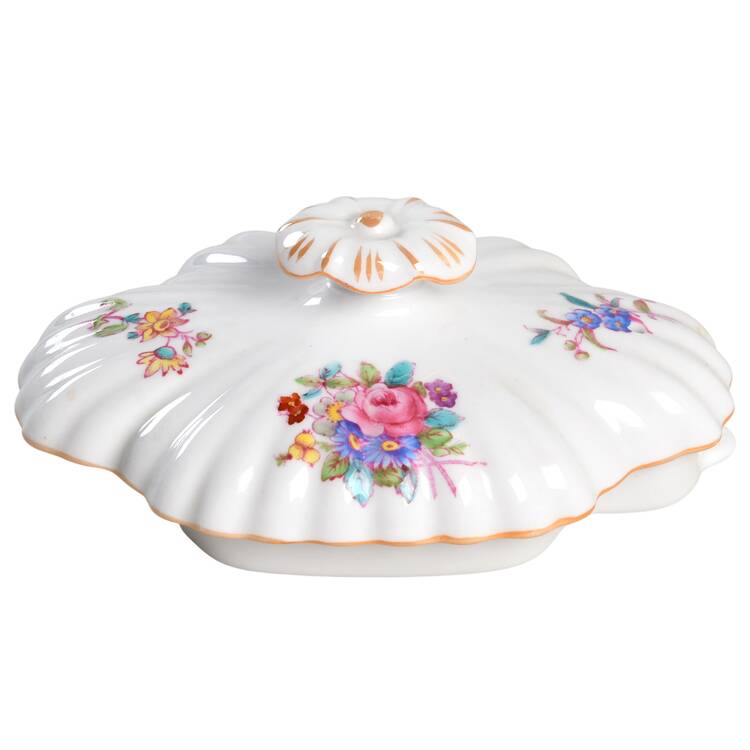 Dresden Rose (Y5758, Fluted) Lid for Teapot