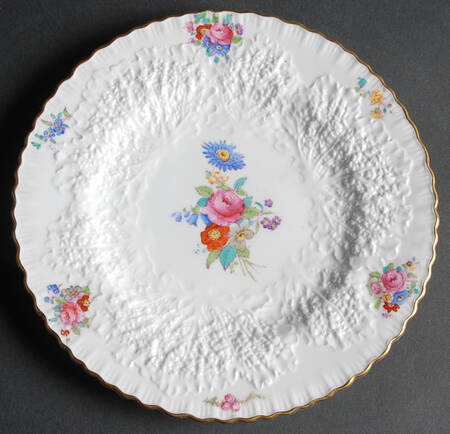 Dresden Rose (Y2958, Savoy) Luncheon Plate