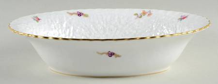Dresden Rose (Y2958, Savoy) 10" Oval Vegetable Bowl
