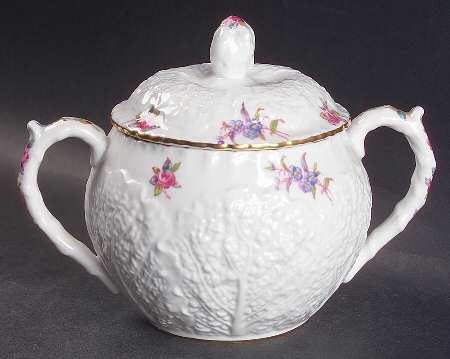 Dresden Rose (Y2958, Savoy) Sugar Bowl & Lid