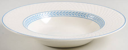 Elaine Blue (1290, Mansard) Large Rim Soup Bowl