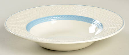 Elaine Blue (1290, Mansard) Rim Soup Bowl
