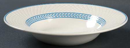 Elaine Blue (1290, Mansard) Rim Soup Bowl