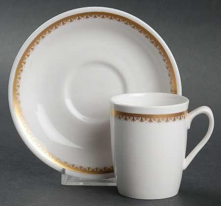 Elizabethan Flat Demitasse Cup & Saucer Set